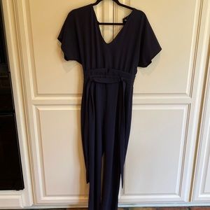 Zara lightweight navy jumpsuit